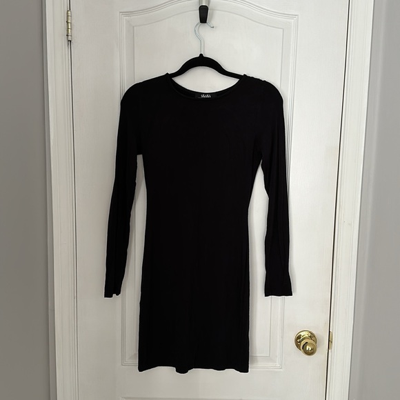 LULUS Essential Black Dress - Picture 2 of 3